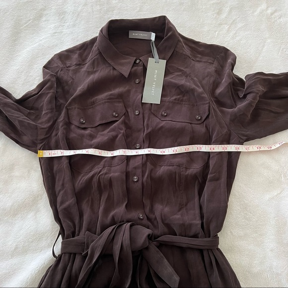 NWT Mint Velvet Chocolate Utility Shirt Dress - As Seen On Kate Middleton - Picture 9 of 11